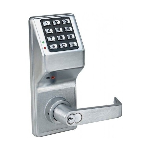 Digital Lock with Interchangeable Core Satin Chrome Finish